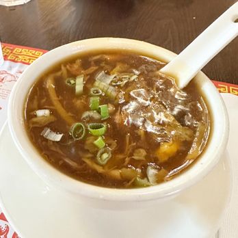 Lucky Bamboo Kitchen - 02. Hot and Sour Soup - Chinese Near Me - Richardson, Texas