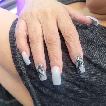 Three Sixty Nail Bar - One hand done. - Nail Salons Near Me - Anaheim, California Three Sixty Nail Bar - One hand done. - Nail Salons Near Me - Anaheim, California