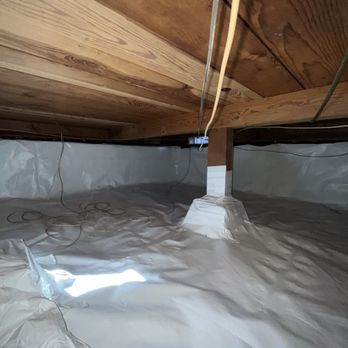 Attic Masters  - Moisture Barrier in our crawl space - Insulation Installation Near Me