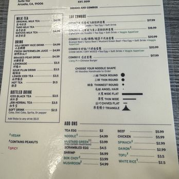 LAN Noodle - Chinese Near Me - Arcadia, California