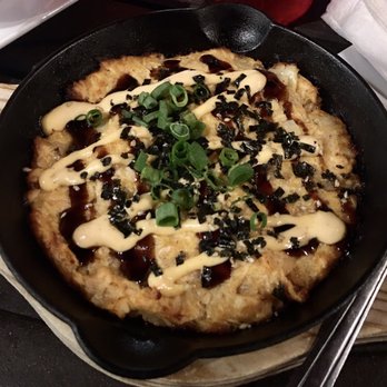 Taps & Apps - Onolicious Salmon Dip. Super hot tiny iron skillet...ouch - New American Near Me - Mililani, Hawaii