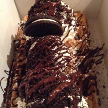 Nero Waffles - Classic with ice cream and cookies and cream - Desserts Near Me - Vancouver, British Columbia
