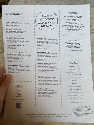 Menu photo 7 Uncle Wolfie's Breakfast Tavern Milwaukee, WI
