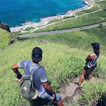 Upper Makua Cave - Access Restricted - This is when we realized we were supposed to go right and take that trail you see all the way down there on the left in this picture hehe - Hiking Near Me - Waianae, Hawaii Upper Makua Cave - Access Restricted - This is when we realized we were supposed to go right and take that trail you see all the way down there on the left in this picture hehe - Hiking Near Me - Waianae, Hawaii