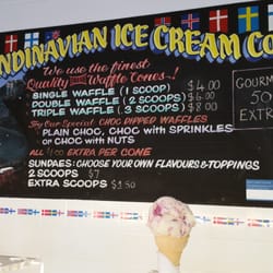 The Scandinavian Ice Cream Company - Menu board