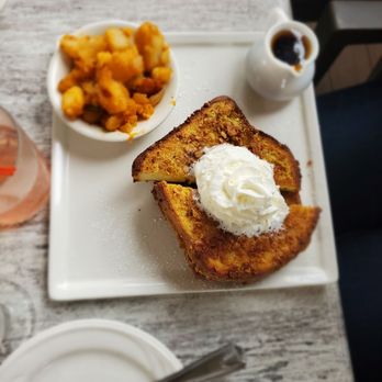 Bourbon Street - Cinnamon Toast Crunch French Toast with Hash Browns - Cajun/Creole Near Me - Bayside, New York Bourbon Street - Cinnamon Toast Crunch French Toast with Hash Browns - Cajun/Creole Near Me - Bayside, New York