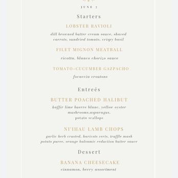 Gaslamp  - June tasting menu...only one Monday a month. - Steakhouses Near Me - Kailua, Hawaii