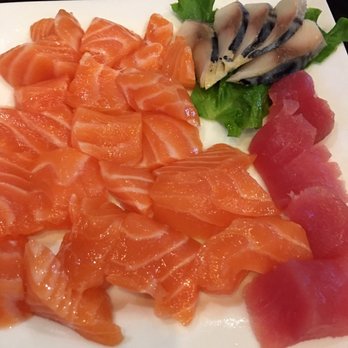 Sushi 9 - Sashimi / Salmon / Tuna (AYCE - $25.99): Decent, above your average cheap salmon, but not too amazing. - Sushi Bars Near Me - Katy, Texas Sushi 9 - Sashimi / Salmon / Tuna (AYCE - $25.99): Decent, above your average cheap salmon, but not too amazing. - Sushi Bars Near Me - Katy, Texas