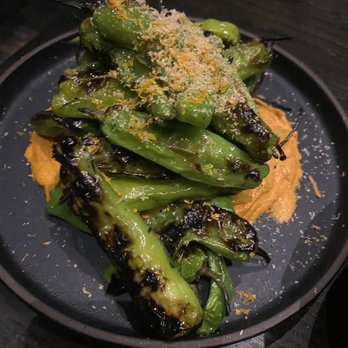Roister - Hearth Grilled Shishito Peppers - New American Near Me - Chicago, Illinois