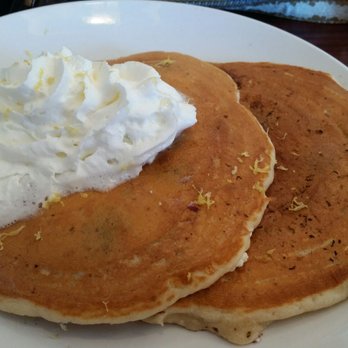 Another Broken Egg Cafe - Lemon, Goat cheese and Blueberry pancakes. - Breakfast & Brunch Near Me - Beavercreek, Ohio