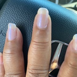 Dynasty Nail Salon - Polish poorly applied.