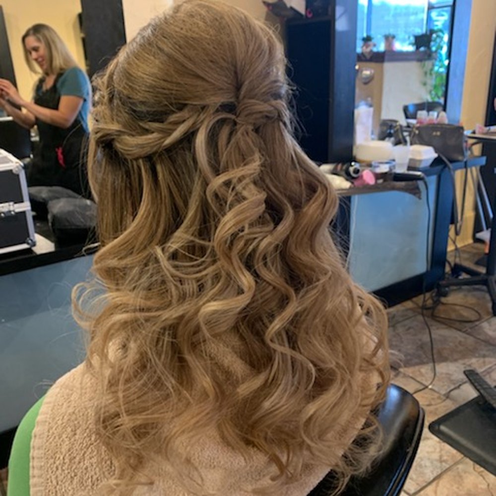 Marchellos Salon - After loosening up the tight pageant curls - Hair Salons Near Me - Littleton, Colorado Marchellos Salon - After loosening up the tight pageant curls - Hair Salons Near Me - Littleton, Colorado
