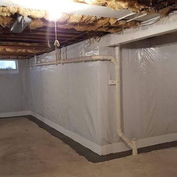 Armored Basement Waterproofing - Full Perimeter Basement Waterproofing system with a full wall liner. - Waterproofing Near Me - Fork, Maryland