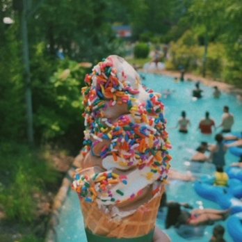 Six Flags Hurricane Harbor - Rita's custard (5.99) with the sprinkles and waffle cone ( lazy river in the back, not too packed!) - Amusement Parks Near Me - Jackson Township, New Jersey Six Flags Hurricane Harbor - Rita's custard (5.99) with the sprinkles and waffle cone ( lazy river in the back, not too packed!) - Amusement Parks Near Me - Jackson Township, New Jersey