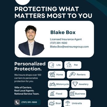 Blake Box - We Insure - Auto Insurance Near Me - Pflugerville, Texas Blake Box - We Insure - Auto Insurance Near Me - Pflugerville, Texas