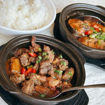 Saigon Kitchen - Cơm Gia Đình $12.95 Promotion Cá Bông Lau Kho Tộ (Braised Catfish in Claypot) Sườn Non Kho Tộ (Braised Pork Ribs in Claypot) Rice Included - Vietnamese Near Me - San Jose, California