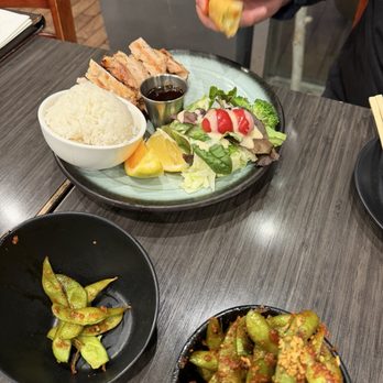 Kenji Sushi - Chicken Teriyaki (gross) and Spicy Garlic Shoyu Chicken - Sushi Bars Near Me - San Jose, California Kenji Sushi - Chicken Teriyaki (gross) and Spicy Garlic Shoyu Chicken - Sushi Bars Near Me - San Jose, California