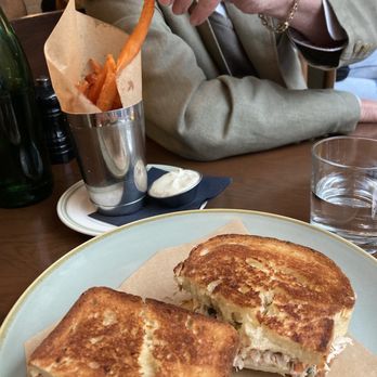 Lotti's - Having a perfect lunch- sweet potato fries and a crab sandwich- partner snatching a few bites - Italian Near Me - Amsterdam, New Hampshire Lotti's - Having a perfect lunch- sweet potato fries and a crab sandwich- partner snatching a few bites - Italian Near Me - Amsterdam, New Hampshire