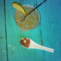 Tastemakers of Delray Beach - 2013 Deck 84- cerviche and rum ginger beer.