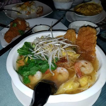 Bua Thai - Thai style wanton noodle soup. The broth was perfect. Right temperature and flavory. - Thai Near Me - Poway, California Bua Thai - Thai style wanton noodle soup. The broth was perfect. Right temperature and flavory. - Thai Near Me - Poway, California