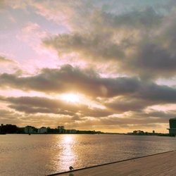 Sunrise Navigation Travel - The Amsterdam skyline