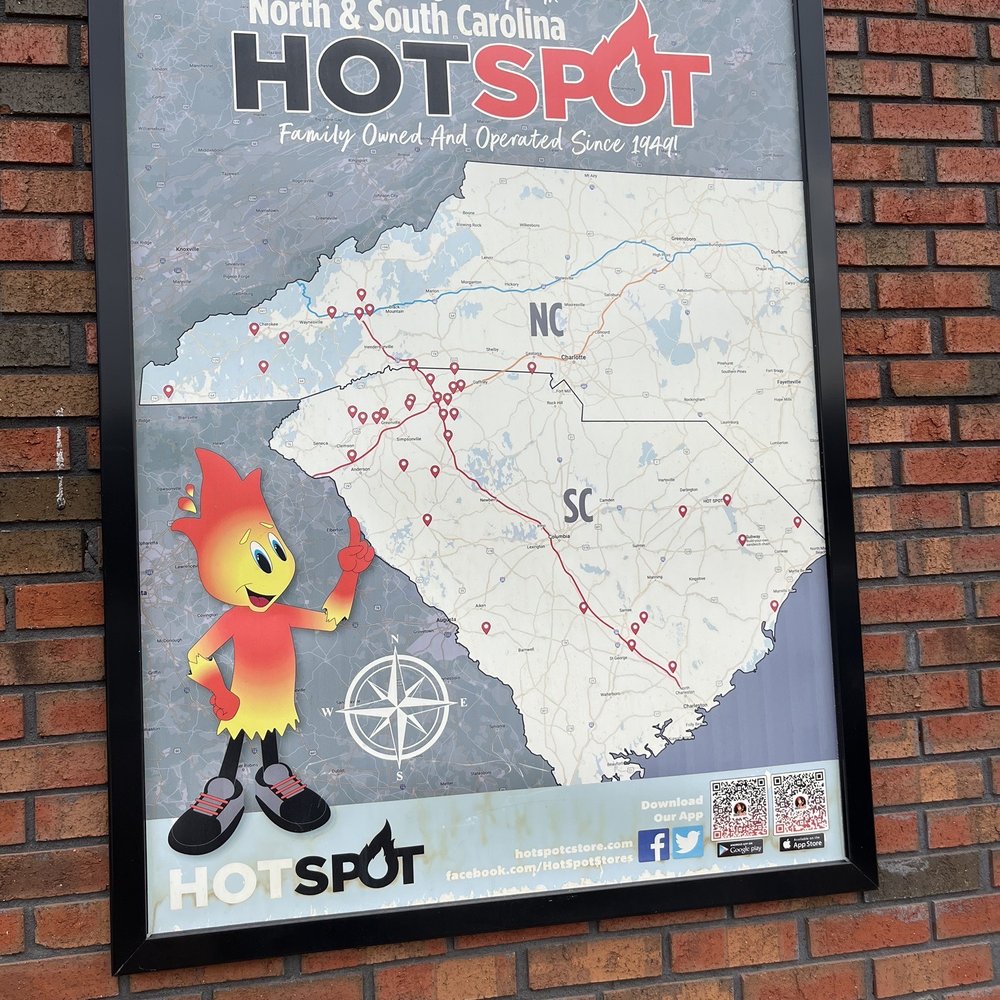 Hot Spot - Map of area Hot Spots! - Convenience Stores Near Me - Spartanburg, South Carolina Hot Spot - Map of area Hot Spots! - Convenience Stores Near Me - Spartanburg, South Carolina