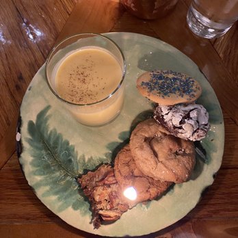 Ronin - Boozy egg nog + house made cookies - New American Near Me - Bryan, Texas