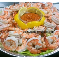 Roman's Famous Meats & Seafood - AMERICAN  WILD CAUGHT JUMBO SHRIMP PLATTER