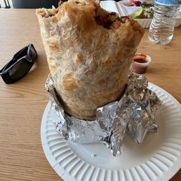 A ginormous JUMBO BURRITO!