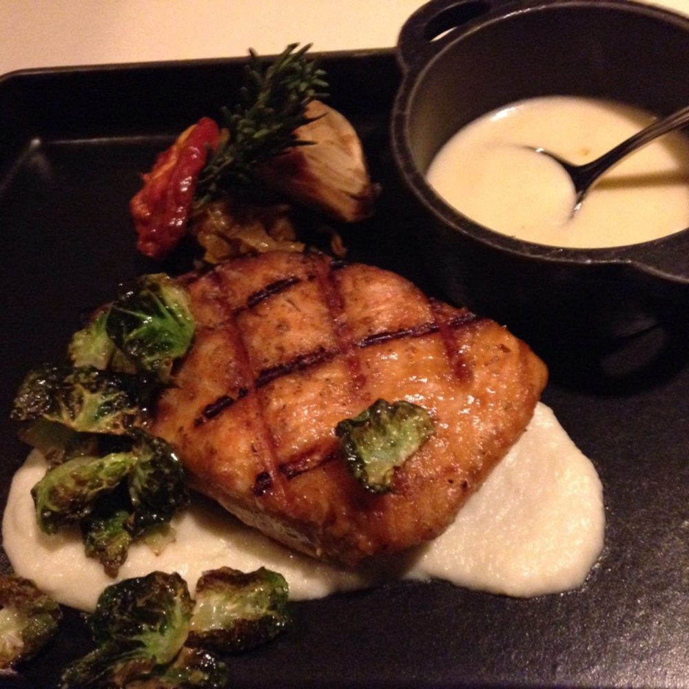 Dawson's - Salmon was cooked perfectly! - Steakhouses Near Me - Sacramento, California