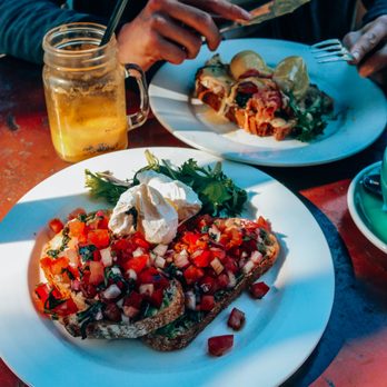 Inc Cafe - breakfast bruschetta and eggs benedict - Coffee & Tea Near Me - Cronulla, NSW