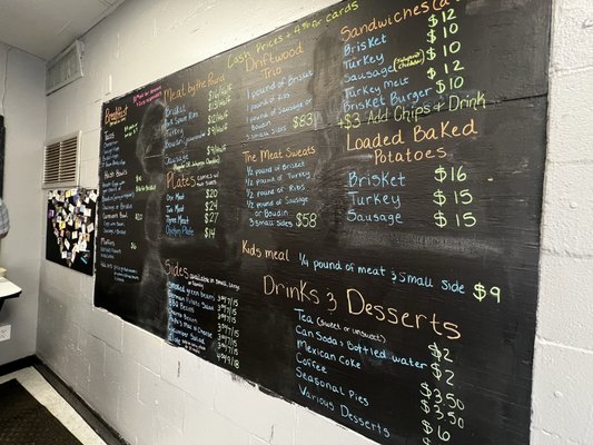 Menu photo 1 Driftwood BBQ Santa Fe, TX
