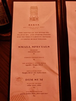 Menu photo 3 Dasha Toronto, ON