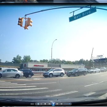 NYPD 111th Precinct - Hidden Dash Cam:  2nd Screenshot of so-called Failure to Yield to Pedestrian - Police Departments Near Me - Bayside, New York
