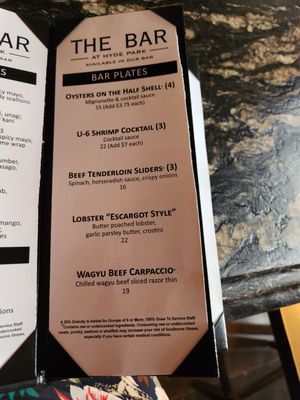 Menu photo 7 Hyde Park Prime Steakhouse Indianapolis, IN