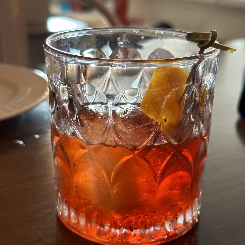 Hermanas Kitchen and Cocktails - Mezcal negroni - Cocktail Bars Near Me - Lindenhurst, New York Hermanas Kitchen and Cocktails - Mezcal negroni - Cocktail Bars Near Me - Lindenhurst, New York