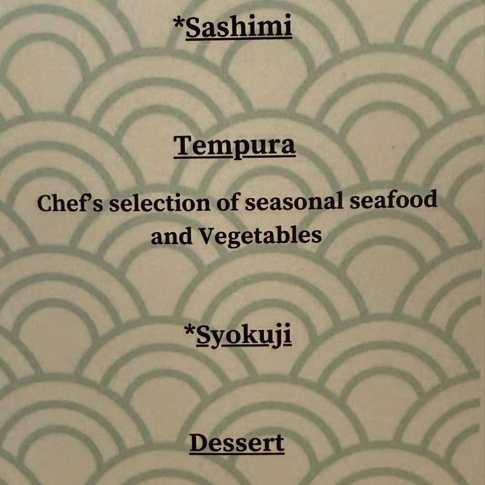 Tempura Ichika - Omakase menu - Japanese Near Me - Honolulu, Hawaii