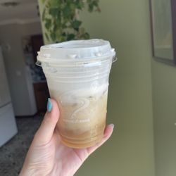 Aroma Joe's - Iced cold brew with lavender flavoring and cloud topping