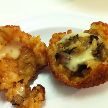 Pupatella - veggie arancini with mozzarella and roasted eggplant. - Pizza Near Me - Arlington, Virginia