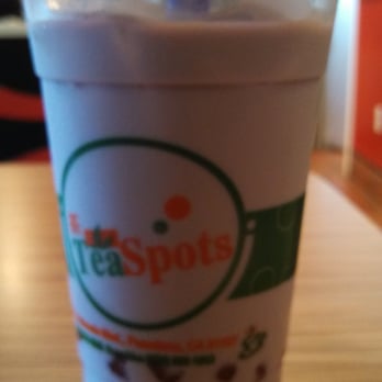Tea Spots - Taro milk tea with pink boba! Their pink boba is nice too! - Shaved Ice Near Me - Pasadena, California Tea Spots - Taro milk tea with pink boba! Their pink boba is nice too! - Shaved Ice Near Me - Pasadena, California