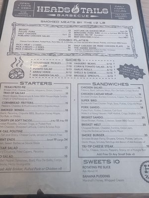 Menu photo 2 Heads And Tails Barbecue Berkeley, CA