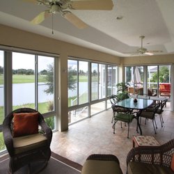 White Aluminum and Windows - Inside Florida Room