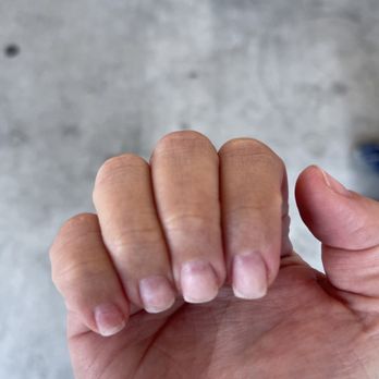 Color Gel Nail - half taken off pink gel nails for $20 removal fee LOL - Nail Salons Near Me - Salinas, California