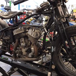 Precision Powersports - Vintage motorcycle repair. 45 Harley.