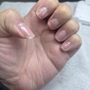 The Corner Nail Bar - Manicure after removing dip powder and applying nail strengthening gel - Nail Salons Near Me - Oakland, California The Corner Nail Bar - Manicure after removing dip powder and applying nail strengthening gel - Nail Salons Near Me - Oakland, California