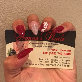Yvonne's Nails - Thank you trisha for making sure my nails turned out the way i wantes!!! First time and im for sure comin back in the future :) - Nail Salons Near Me - Fremont, California Yvonne's Nails - Thank you trisha for making sure my nails turned out the way i wantes!!! First time and im for sure comin back in the future :) - Nail Salons Near Me - Fremont, California