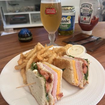 Ozzie's Grill - Half a Classic Club Sandwich (added cheddar cheese). Love they include both turkey and ham. I'm Also a sucker for crinkle fries. - Burgers Near Me - Santa Rosa, California Ozzie's Grill - Half a Classic Club Sandwich (added cheddar cheese). Love they include both turkey and ham. I'm Also a sucker for crinkle fries. - Burgers Near Me - Santa Rosa, California