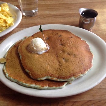 Left Fork Grill - Blueberry pancakes, they were a special and came with 2 eggs of your choice & meat - Diners Near Me - Murray, Utah Left Fork Grill - Blueberry pancakes, they were a special and came with 2 eggs of your choice & meat - Diners Near Me - Murray, Utah