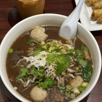 Long Beach Thai Restaurant - Thai Boat Noodle medium spice (large bowl) - Thai Near Me - Long Beach, California