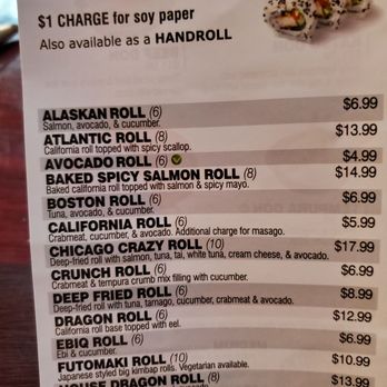 Tanaka Sushi - Menu 2022 - Korean Near Me - Lisle, Illinois